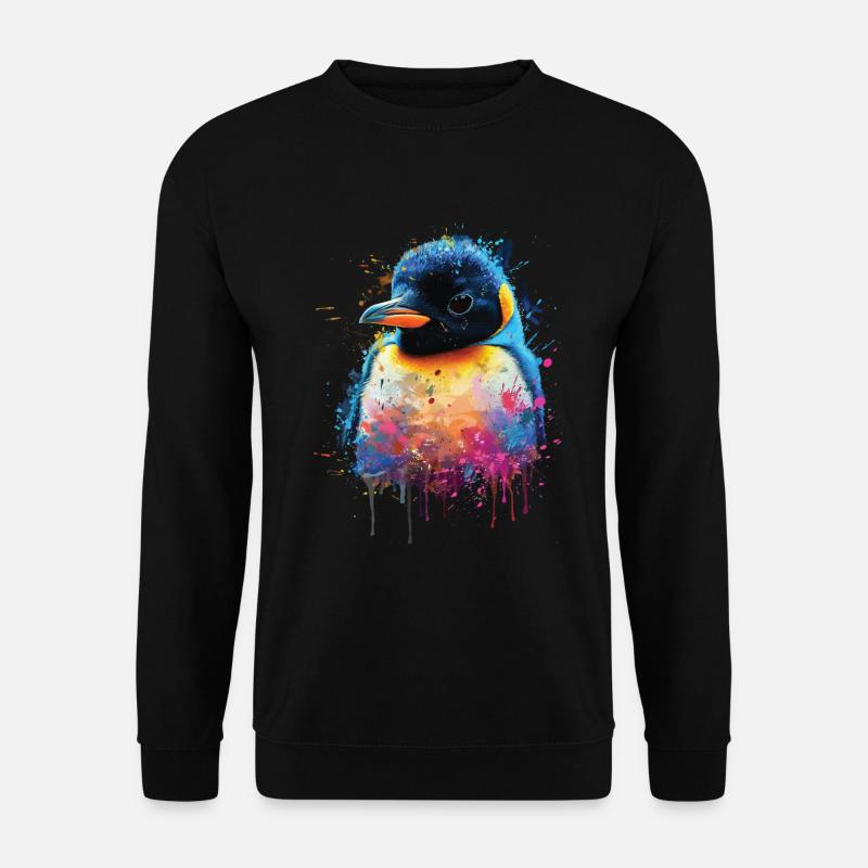 Penguin - Unisex Sweatshirt - black