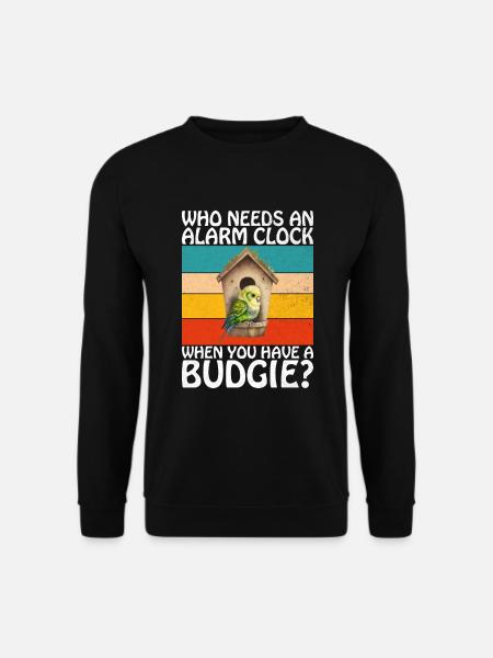 Budgie Gift - Unisex Sweatshirt - black