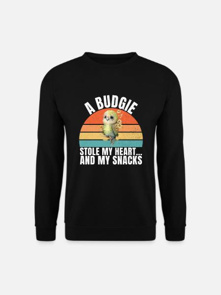 Budgie Gift - Unisex Sweatshirt - black