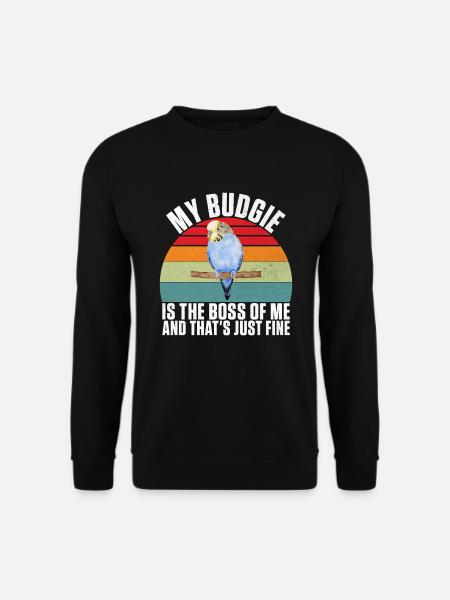 Budgie Gift - Unisex Sweatshirt - black