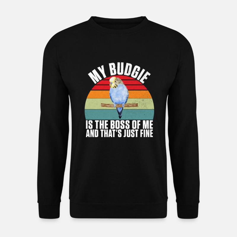 Budgie Gift - Unisex Sweatshirt - black