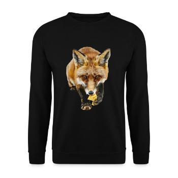 Renard - Sweat-shirt Unisexe - noir - Devant - Alina (178cm) & Michal (187cm)