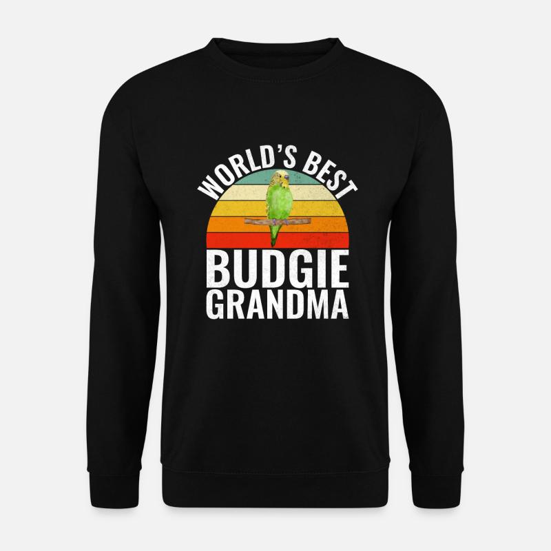 Budgie Gift - Unisex Sweatshirt - black