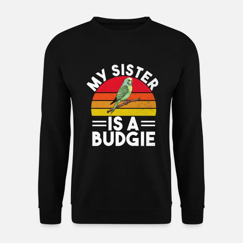 Budgie Gift - Unisex Sweatshirt - black