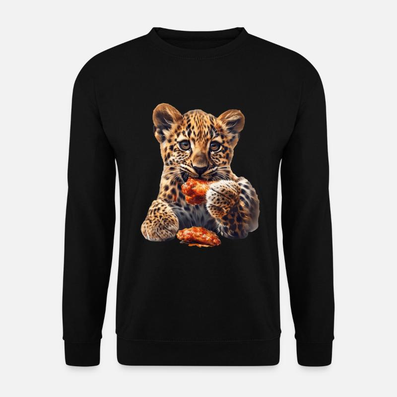 Leopard - Unisex Pullover - Schwarz