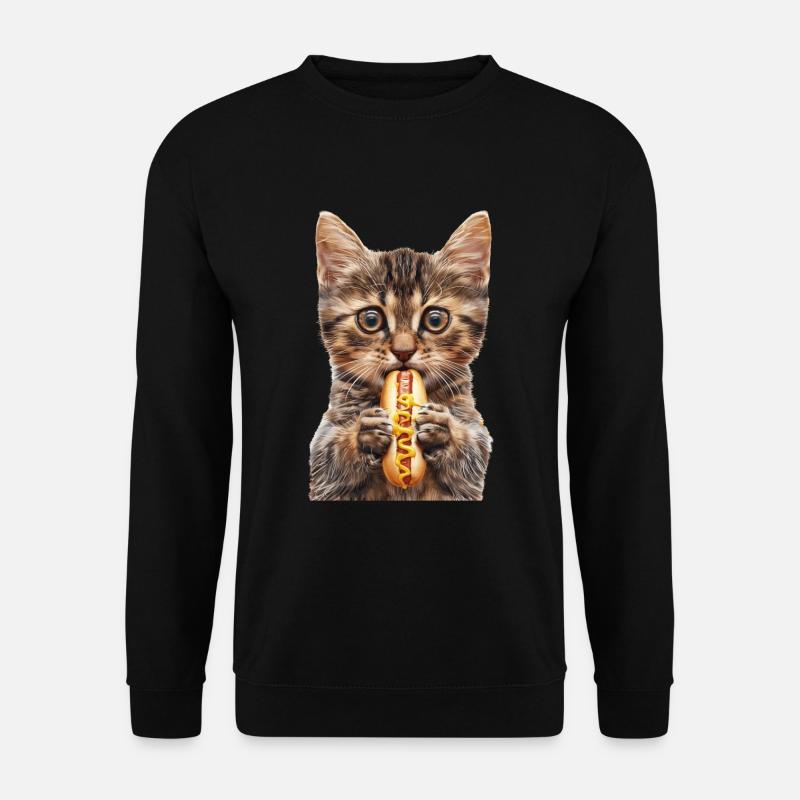 Cat - Unisex Sweatshirt - black