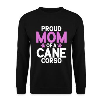 Cane Corso Gifts - Unisex Sweatshirt - black - Front - Alina (178cm) & Michal (187cm)