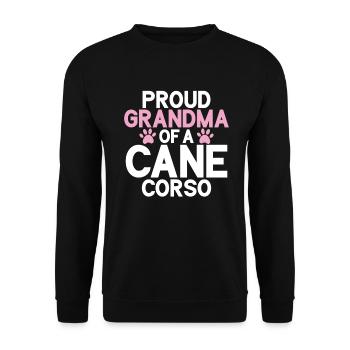 Cane Corso Gifts - Unisex Sweatshirt - black - Front - Alina (178cm) & Michal (187cm)