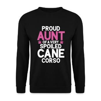 Cane Corso Gifts - Unisex Sweatshirt - black - Front - Alina (178cm) & Michal (187cm)