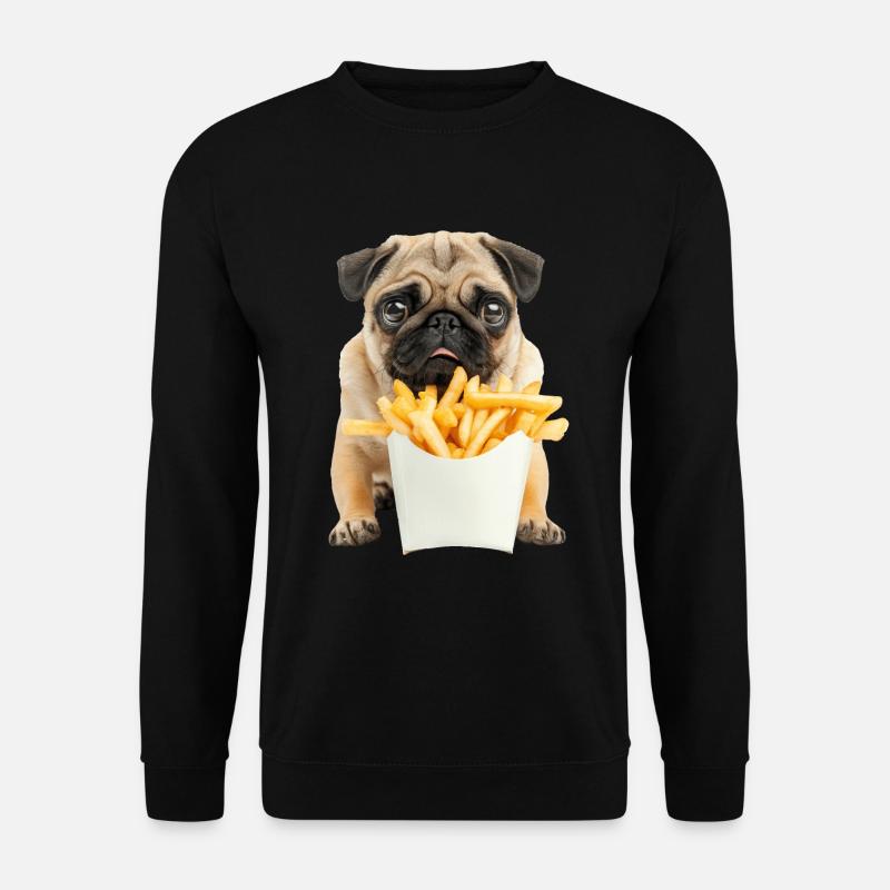 Pug - Unisex Sweatshirt - black
