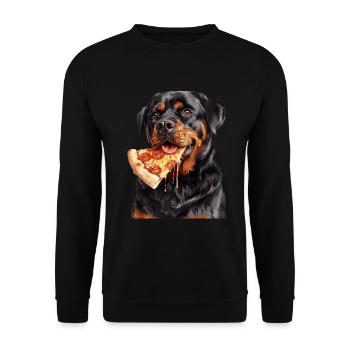 Rottweiler - Sweat-shirt Unisexe - noir - Devant - Alina (178cm) & Michal (187cm)