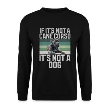 Cane Corso Gifts - Unisex Sweatshirt - black - Front - Alina (178cm) & Michal (187cm)