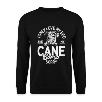 Cane Corso Gifts - Unisex Sweatshirt - black - Front - Alina (178cm) & Michal (187cm)