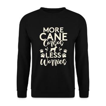Cane Corso Gifts - Unisex Sweatshirt - black - Front - Alina (178cm) & Michal (187cm)