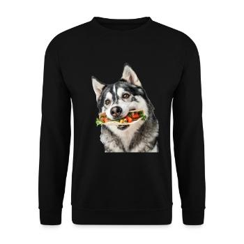 Malamute d’Alaska - Sweat-shirt Unisexe - noir - Devant - Alina (178cm) & Michal (187cm)