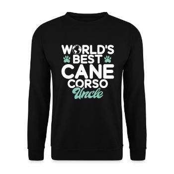 Cane Corso Gifts - Unisex Sweatshirt - black - Front - Alina (178cm) & Michal (187cm)