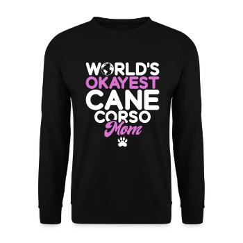 Cane Corso Gifts - Unisex Sweatshirt - black - Front - Alina (178cm) & Michal (187cm)