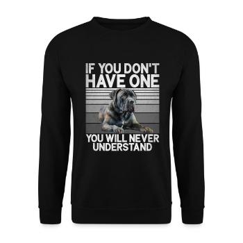 Cane Corso Gifts - Unisex Sweatshirt - black - Front - Alina (178cm) & Michal (187cm)