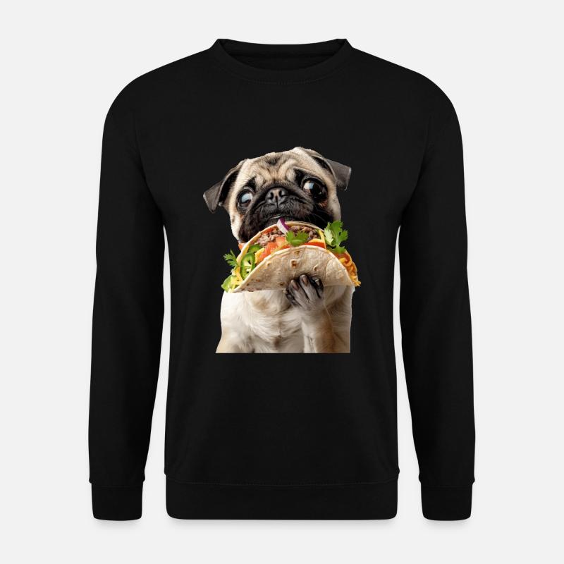 Pug - Unisex Sweatshirt - black