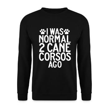 Cane Corso Gifts - Unisex Sweatshirt - black - Front - Alina (178cm) & Michal (187cm)
