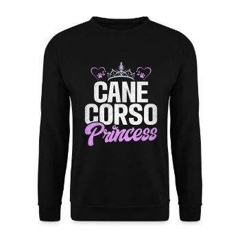 Cane Corso Gifts - Unisex Sweatshirt - black - Front - Alina (178cm) & Michal (187cm)