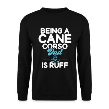 Cane Corso Gifts - Unisex Sweatshirt - black - Front - Alina (178cm) & Michal (187cm)
