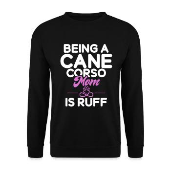 Cane Corso Gifts - Unisex Sweatshirt - black - Front - Alina (178cm) & Michal (187cm)
