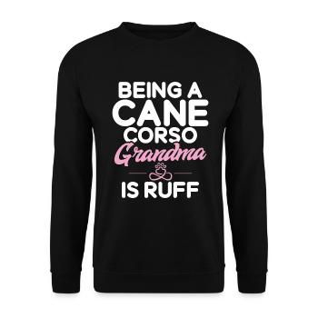Cane Corso Gifts - Unisex Sweatshirt - black - Front - Alina (178cm) & Michal (187cm)