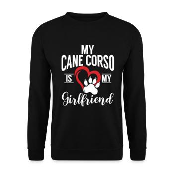 Cane Corso Gifts - Unisex Sweatshirt - black - Front - Alina (178cm) & Michal (187cm)