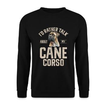 Cane Corso Gifts - Unisex Sweatshirt - black - Front - Alina (178cm) & Michal (187cm)