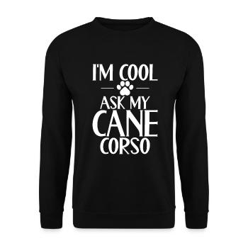 Cadeaux Cane Corso - Sweat-shirt Unisexe - noir - Devant - Alina (178cm) & Michal (187cm)