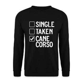 Cane Corso Gifts - Unisex Sweatshirt - black - Front - Alina (178cm) & Michal (187cm)