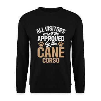 Cane Corso Gifts - Unisex Sweatshirt - black - Front - Alina (178cm) & Michal (187cm)