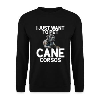 Cane Corso Gifts - Unisex Sweatshirt - black - Front - Alina (178cm) & Michal (187cm)
