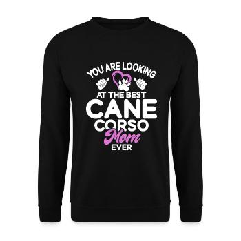 Cadeaux Cane Corso - Sweat-shirt Unisexe - noir - Devant - Alina (178cm) & Michal (187cm)