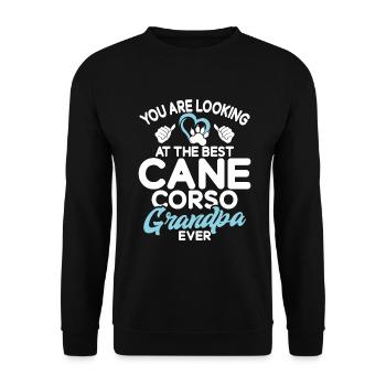 Cane Corso Gifts - Unisex Sweatshirt - black - Front - Alina (178cm) & Michal (187cm)