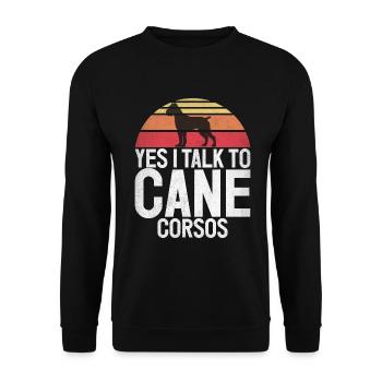 Cadeaux Cane Corso - Sweat-shirt Unisexe - noir - Devant - Alina (178cm) & Michal (187cm)