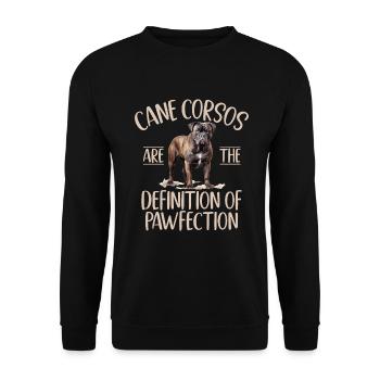 Cadeaux Cane Corso - Sweat-shirt Unisexe - noir - Devant - Alina (178cm) & Michal (187cm)