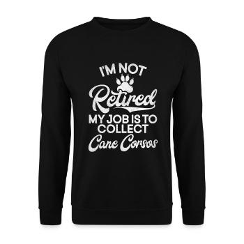 Cane Corso Gifts - Unisex Sweatshirt - black - Front - Alina (178cm) & Michal (187cm)