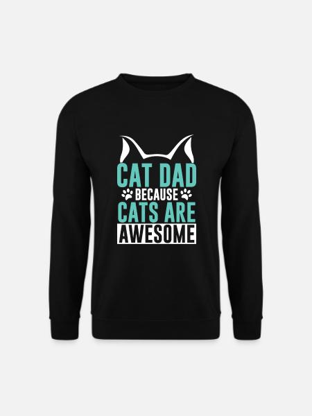 Cat Dad Gifts - Unisex Sweatshirt - black