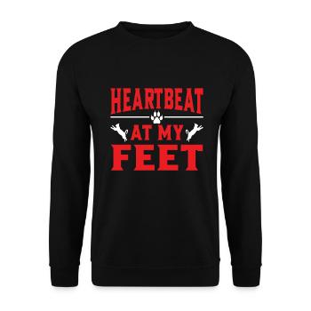 Cat Dad Gifts - Unisex Pullover - Schwarz - Vorne - Alina (178cm) & Michal (187cm)