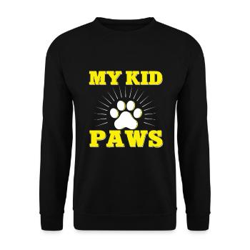 Cat Dad Gifts - Unisex Pullover - Schwarz - Vorne - Alina (178cm) & Michal (187cm)