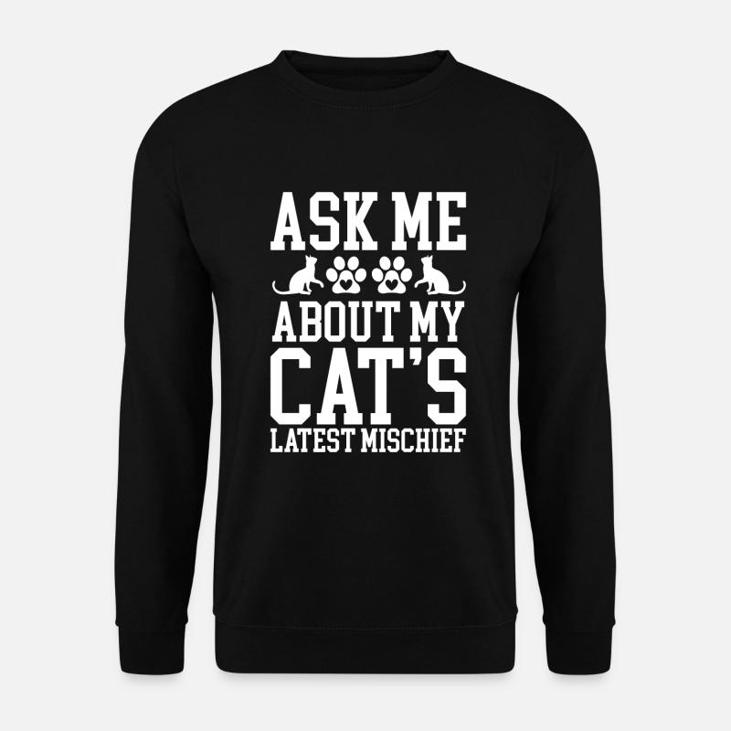 Cat Dad Gifts - Unisex Sweatshirt - black