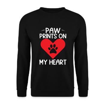 Cat Dad Gifts - Unisex Pullover - Schwarz - Vorne - Alina (178cm) & Michal (187cm)