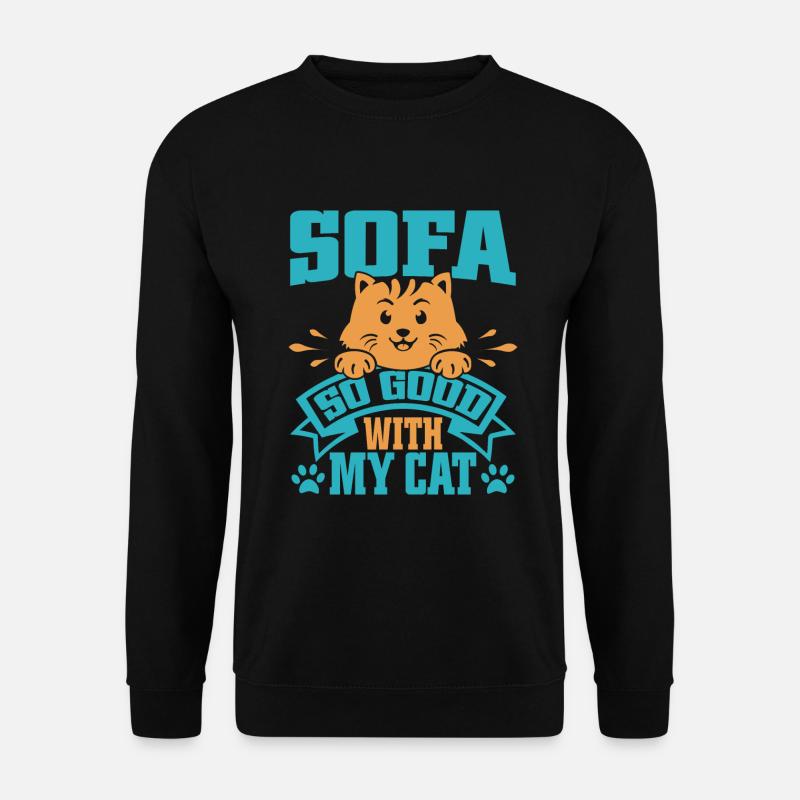 Cadeaux Chat Papa - Sweat-shirt Unisexe - noir