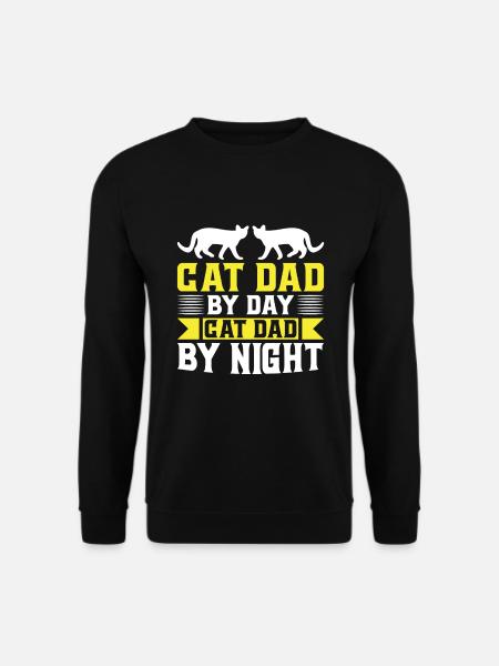 Cat Dad Gifts - Unisex Pullover - Schwarz