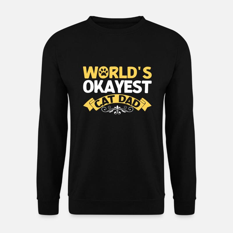 Cadeaux Chat Papa - Sweat-shirt Unisexe - noir