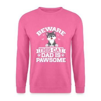 Cat Dad Gifts - Unisex Pullover - Pink - Vorne