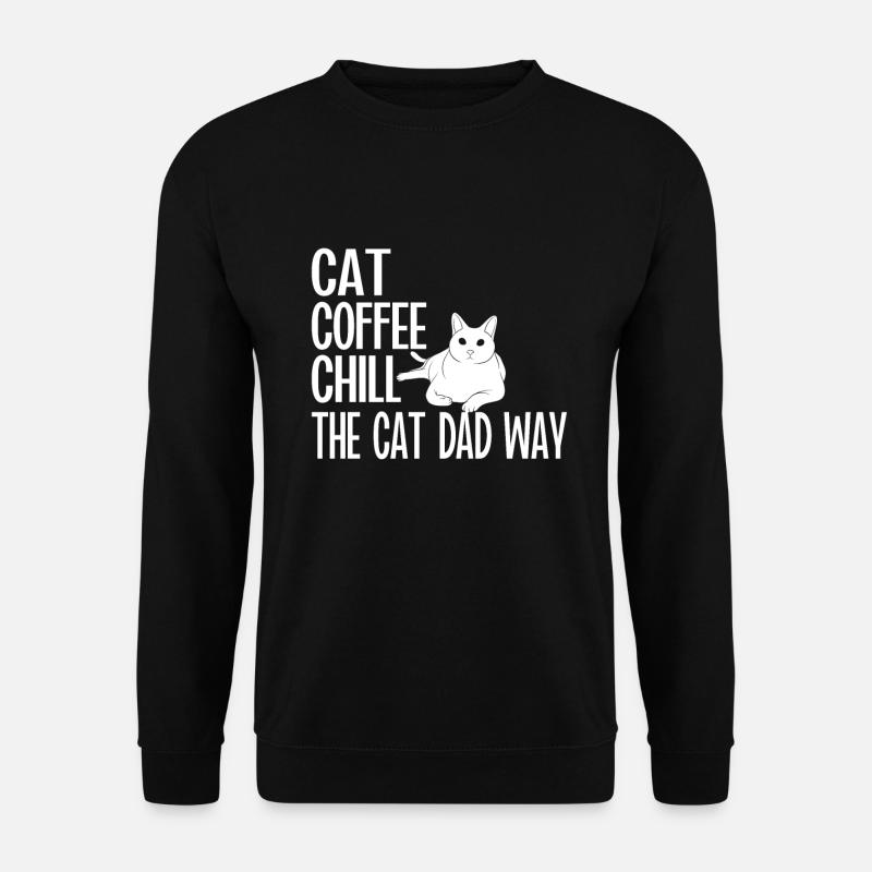 Cat Dad Gifts - Unisex Pullover - Schwarz