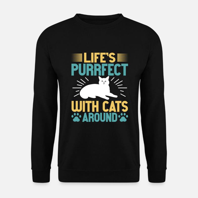 Cat Dad Gifts - Unisex Pullover - Schwarz